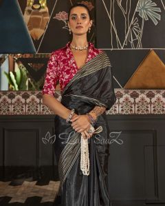 Party Wear Viscose Saree With Blouse Piece