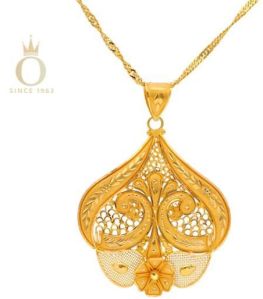 Dual Mayurakshi Ladies Gold Pendant