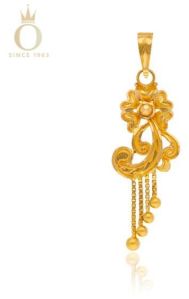 Flower of Elegance Ladies Gold Pendant