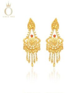 Traditional Excellence Ladies Gold Earrings