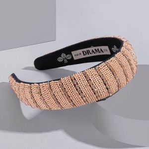 Beige &AMP;AMP; Gold Irina Flat Women Hair Band