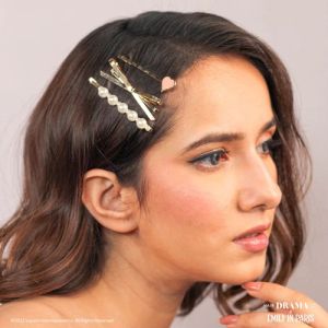 Pink HDC X Emily In Paris Heart & Bow Women Hair Pins
