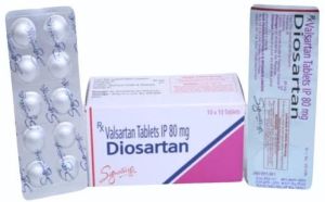 Diosartan 80 Mg Valsartan Tablet for To Treat High Blood Pressure