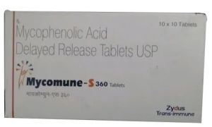 Mycomune s360 Mg Mycophenalate Sodium Tablets