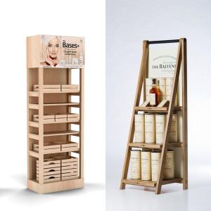 Polished Wooden Display Stand