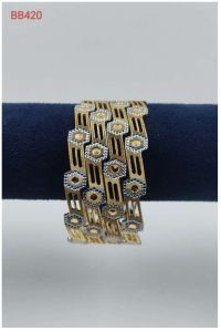 Designer CNC Brass Bangle