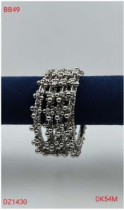 Party Silver Metal Designer Bangles