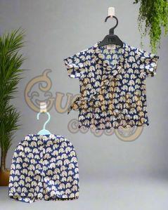Boys Tiny Elephant Print Co-ord Set