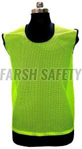 Plain FSPRO Green Safety Vest, Sleeve Type : Sleeveless