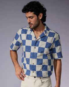 Mens Printed Stylish Half Sleeves Shirt