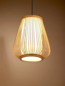 14 Diameter Bamboo Hanging Lamp, Voltage : 220V