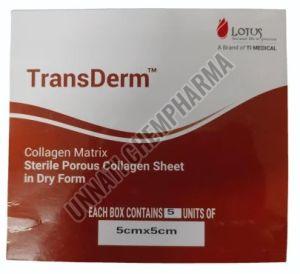 Transderm Collagen Matrix Sterile Porous Collagen Sheet