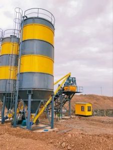 50Hz Electric Mild Steel CP65 Compact Concrete Batching Plant