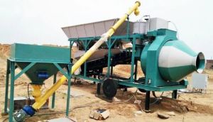 50Hz Electric Mild Steel CP80 Compact Concrete Batching Plant