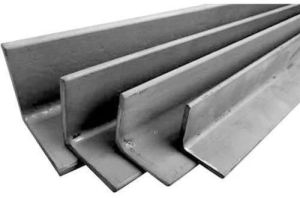 Polished 12 Meter Mild Steel Angle, Color : Silver for Construction