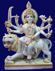 Maa Durga Marble Statue