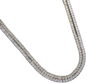 Princess Cut Iced Out Tennis Chain