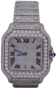 Sterling Silver Luxury Iced Watch