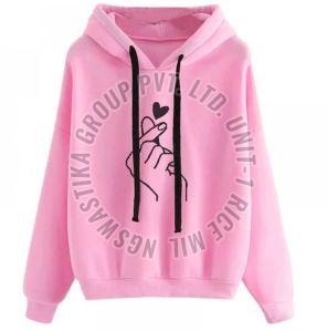 Ladies Full Sleeves Hoodie M, XL