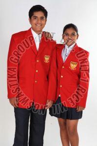 Checked Cotten School Blazers, Gender : Unisex