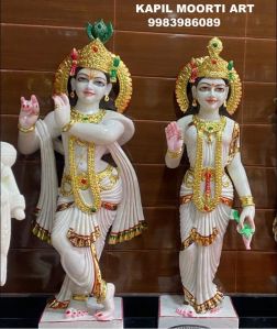 Marble Radha Krishna Moorti