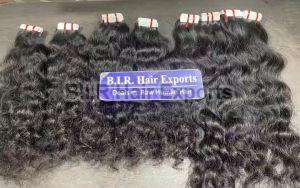 Deep Curly Closure Human Hair, Color : Black, Length : 20 Inch