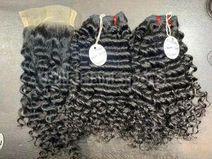 B.i.r Kinky Curly Raw Hair, Color : Black, Brownish, Blonde