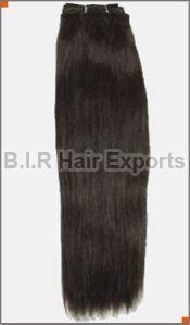 Black 100-150gm Machine Weft Raw Hair, For Parlour, Personal, Style : Straight