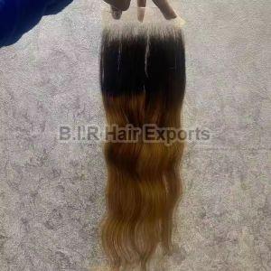 Ombre Human Hair Extension Wavy, Length : 10-20Inch