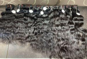 Black BIR 100-150gm Raw Human Hair, For Parlour, Personal, Style : Curly, Straight, Wavy