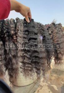 B.I.R South Indian Weft Hair, For Parlour, Style : Curly, Wavy