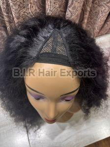 Human Hair V Part Wig, Color : Black, Grey Curly, Straight, Wavy, Length : 10-20inch, 15-25inch