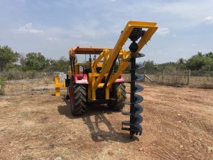 Tractor Mounted Post Hole Digger