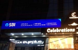 LED Signboard Plain Polished Iron Outdoor Glow Signs Customize