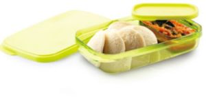 Plastic Divine Lunch Box, Color : Green for Food Packing