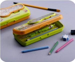 Plastic Fancy Pencil Box, Color : Multicolour for Student Use