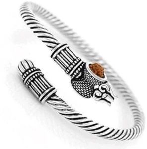 Shiv Kada Silver Plated