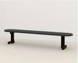 Macsen Oak Black Bench