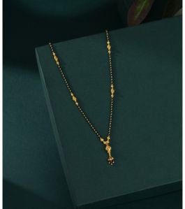 Gold Mangalsutra With Gold Balls