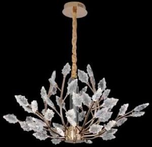 STYLISH CRYSTAL LEAF CHANDELIER