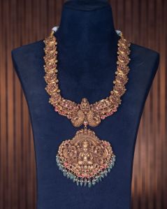 LONG MOSSANITE Womens HARAM Necklace