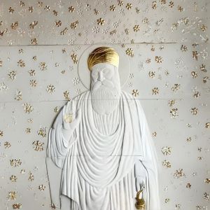 Premium Natural Stone Guru Nanak Dev Ji Wall Sculpture
