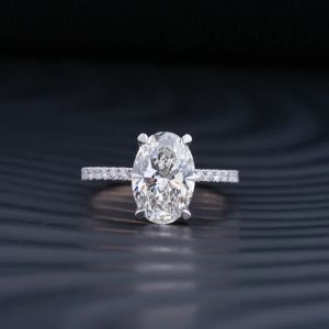 3ct Oval Ladies Diamond Ring, Color : White