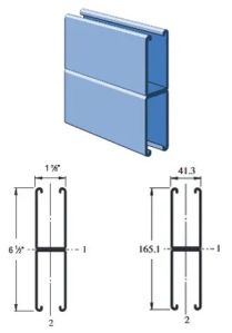 Unistrut P5001 Double Channel Back-to-Back, Solid