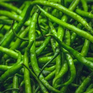 fresh green chilli