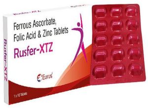 Rusfer-XTZ Tablets, Packaging Type : Alu Alu