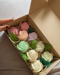 8 Pcs Anaya Rose Scented Candles Set