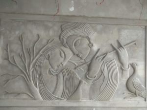 Radha Krishna Mural Art Wall Design