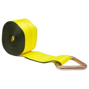 Winch Straps 4 Inch Operated With D-Ring