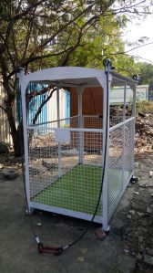 Mild Steel Men Rescue Cage, Color : Silver